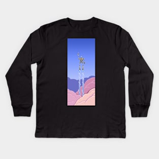 Iron Giant Pixel - Day Variant Kids Long Sleeve T-Shirt